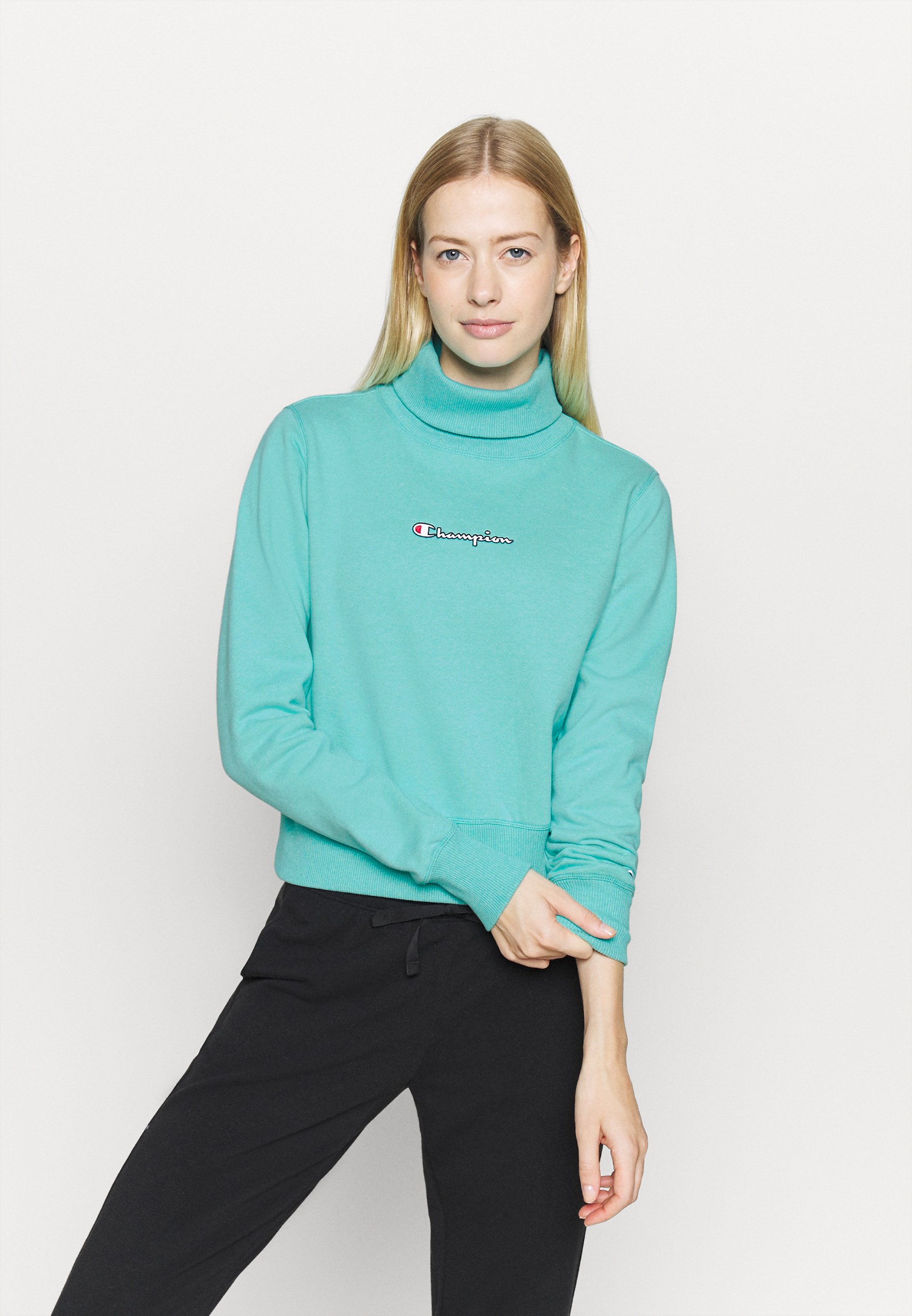 champion sweatshirt turquoise