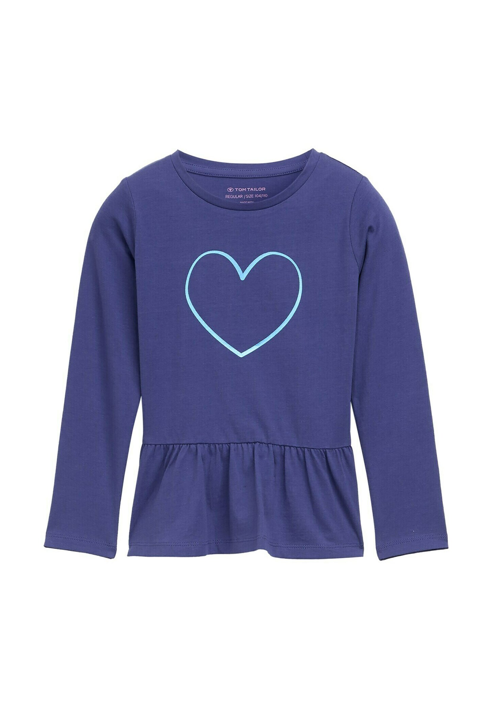 Camiseta Manga Larga TOM TAILOR Para Niños - Estampado Brillante En Oscuridad, Algodón Orgánico, Corte Regular