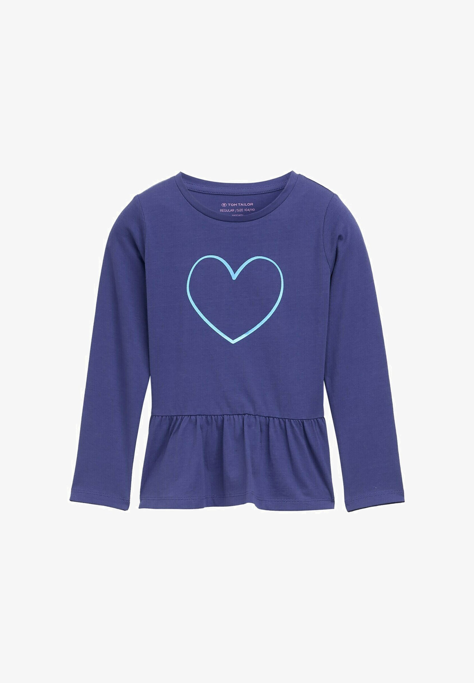 Camiseta Manga Larga TOM TAILOR Para Niños - Estampado Brillante En Oscuridad, Algodón Orgánico, Corte Regular