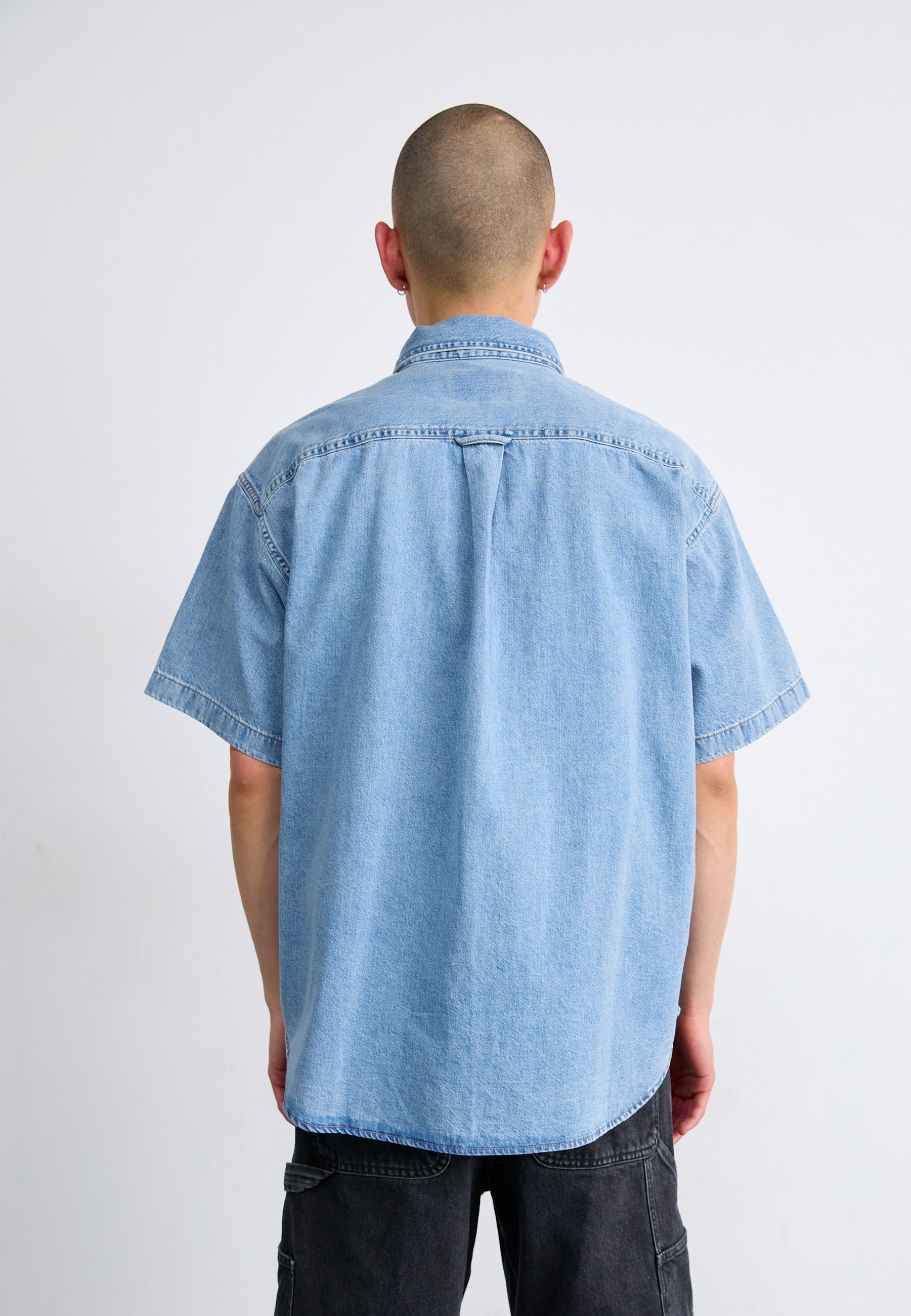 Carhartt WIP LUCAS SHIRT - Shirt - blue bleached/blue - Zalando.co.uk