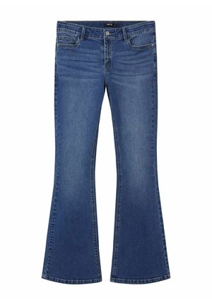 Traperice krojene za nošenje s čizmama - medium blue denim