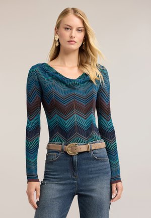 Motivi MAGLIA JACQUARD - Jersey de punto - ottanio