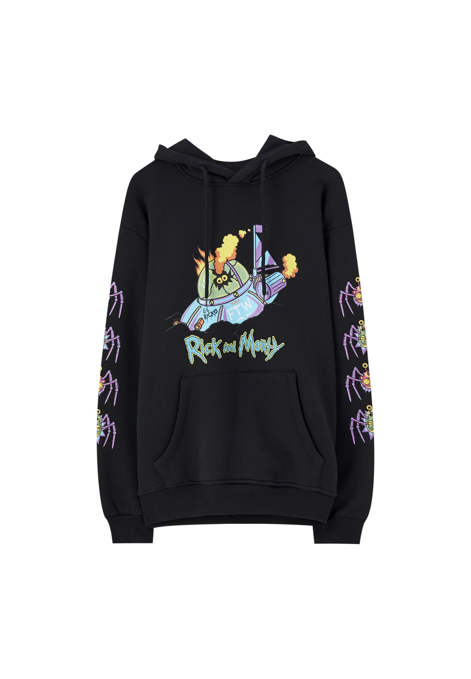 rick and morty purple hoodie