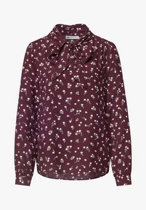 Street One, LANGARM BLUSE MIT SCHLEIFENDETAIL - Blouse - rustic rouge