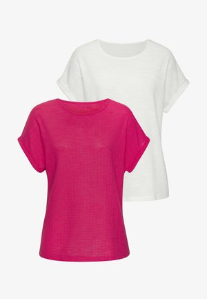 Osnovna majica kratkih rukava - koralle weiß