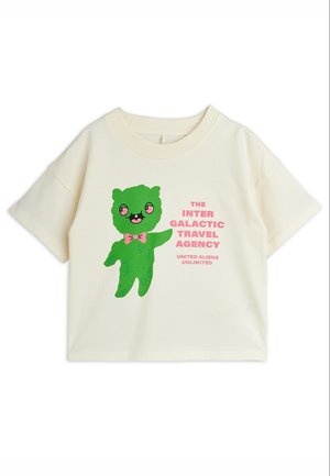 ALIEN TRAVEL AGENCY - Tricou cu imprimeu - off-white