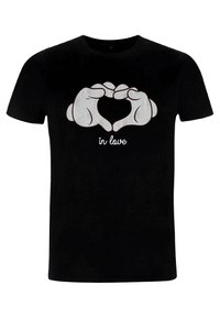 Disney MICKEY CLASSIC GLOVE HEART UNISEX - Triko s potiskem - black