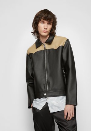 SHARPE WESTERN - Giacca in similpelle - black/beige