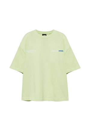 PULL&BEAR, STWD GRAPHIC - T-SHIRT - T-shirt imprimé - light green