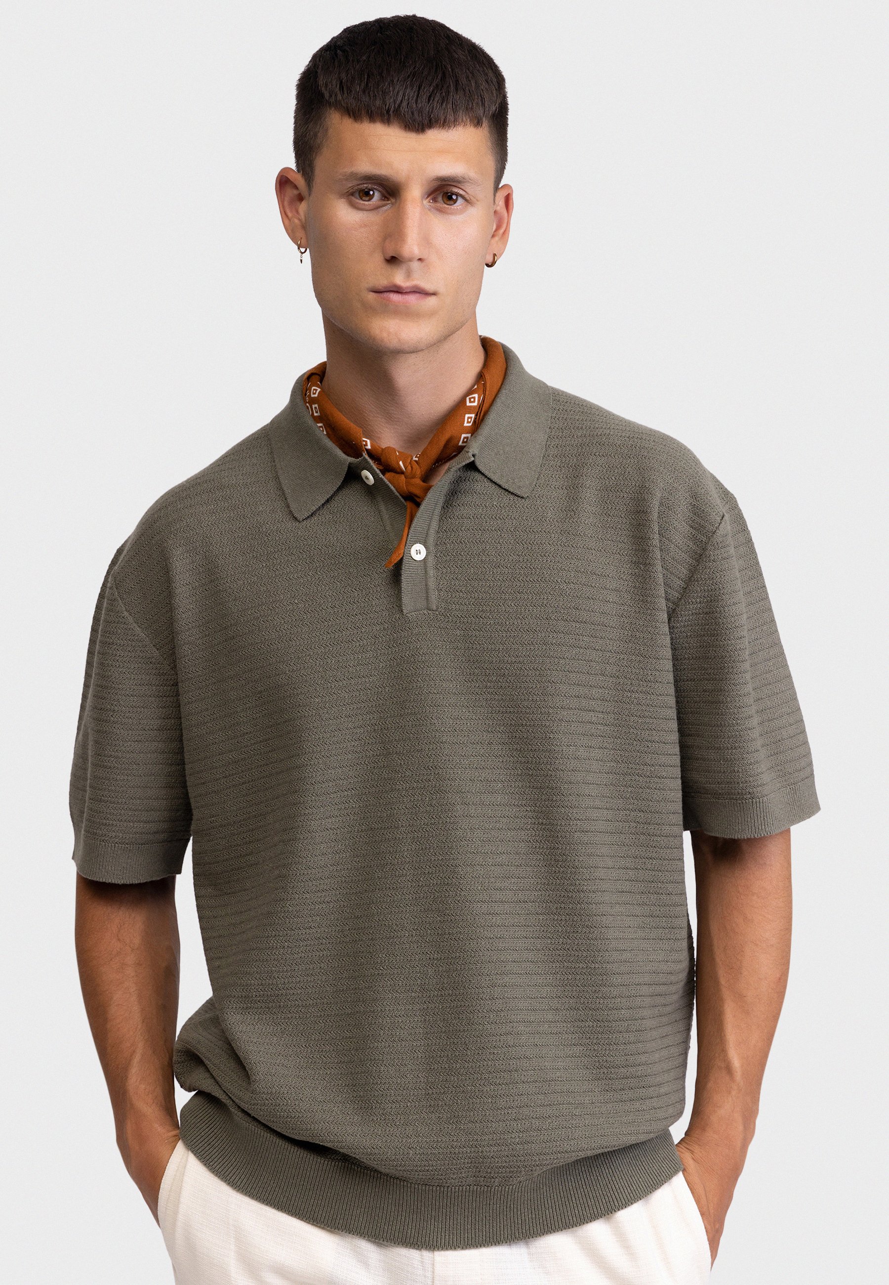 Redefined Rebel FERNANDO BOXY FIT - Polo shirt - turkish coffee