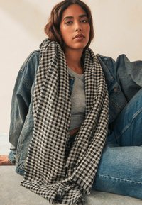 Next MIDWEIGHT REGULAR FIT - Schal - black white gingham