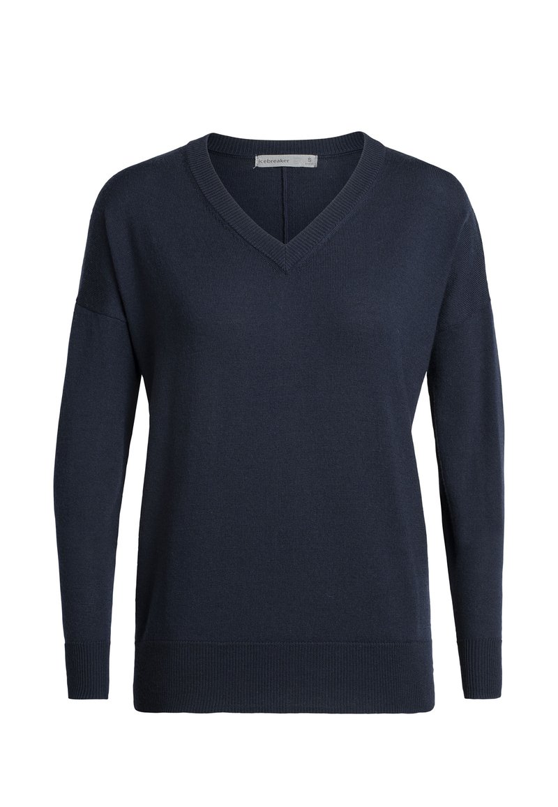 Icebreaker MERINO SHEARER V SWEATER JUMPER MIDNIGHT NAVY Jumper