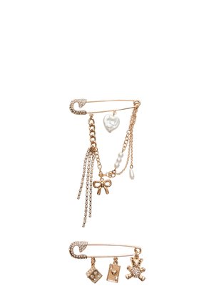 SET OF 2  - Brooch - gold-coloured