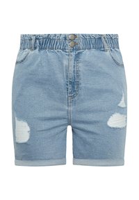 ELASTICATED - Farkkushortsit - blue