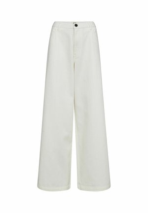 Ivy Copenhagen, IVY-KARLA JEANS PINSTRIPE NEEDLE PUNCH - Wide Leg - optical white