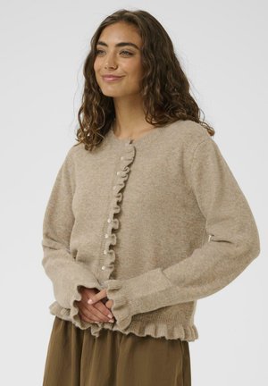 JULIETTA FRILL - Cardigan - dune melange