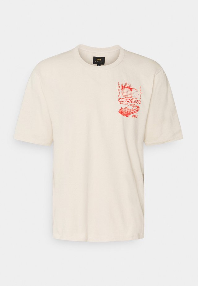 TOKYO SABOTAGE UNISEX - T-shirts print - sand/beige/offwhite