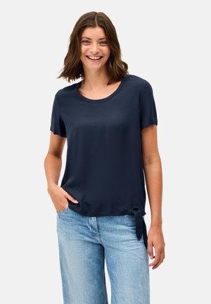 Cecil MIT KNOTENDETAIL - T-Shirt print - blau