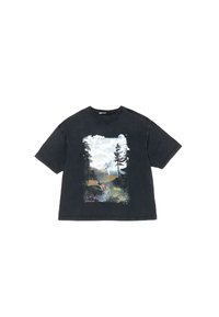 LOGO PAISAJE - Apdrukāts T-krekls - black lavado