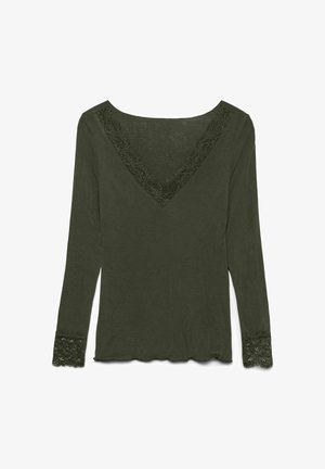 Vero Moda, VMSKYE, ciemnozielony melanż