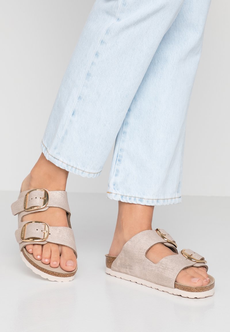 arizona birkenstocks rose gold
