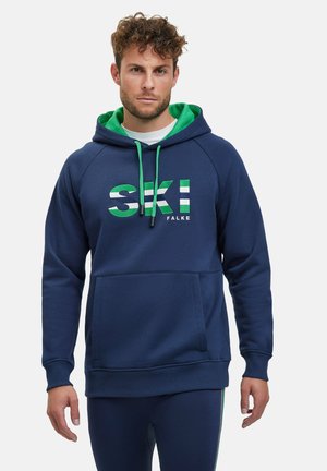 FALKE, SKIING HOODY - Hoodie - space blue