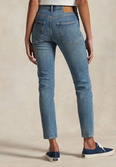 Polo Ralph Lauren HIGH RISE SUPER SLIM JEAN - Aptempti džinsai - antares wash