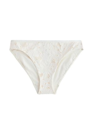 Next, HIGH LEG BIKINI BOTTOMS STANDARD - Braguita de bikini - cream broderie