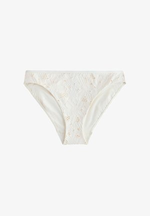 Next, HIGH LEG BIKINI BOTTOMS STANDARD - Bikini pezzo sotto - cream broderie