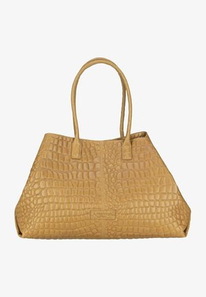 CHELSEA KROKO SHOPPER L GROßER SHOPPER IN KROKODILLEDER-OPTIK - Handbag - lentil