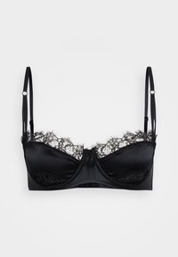 INSET BRA - Balconette bra - black