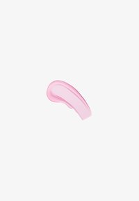 Genomskinlig rosa gel, avlång form med en slät textur, varsamt böjda kanter och en glossig yta, som liknar en kosmetik eller hudvårdsprodukt.