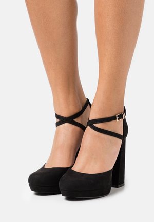 ONLPAIRY 4 LIFE CROSS STRAP - Højhælede pumps - black