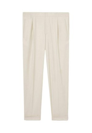 REGULAR FIT - BRIGHTON WITH TURN UPS - Chino - ecru
