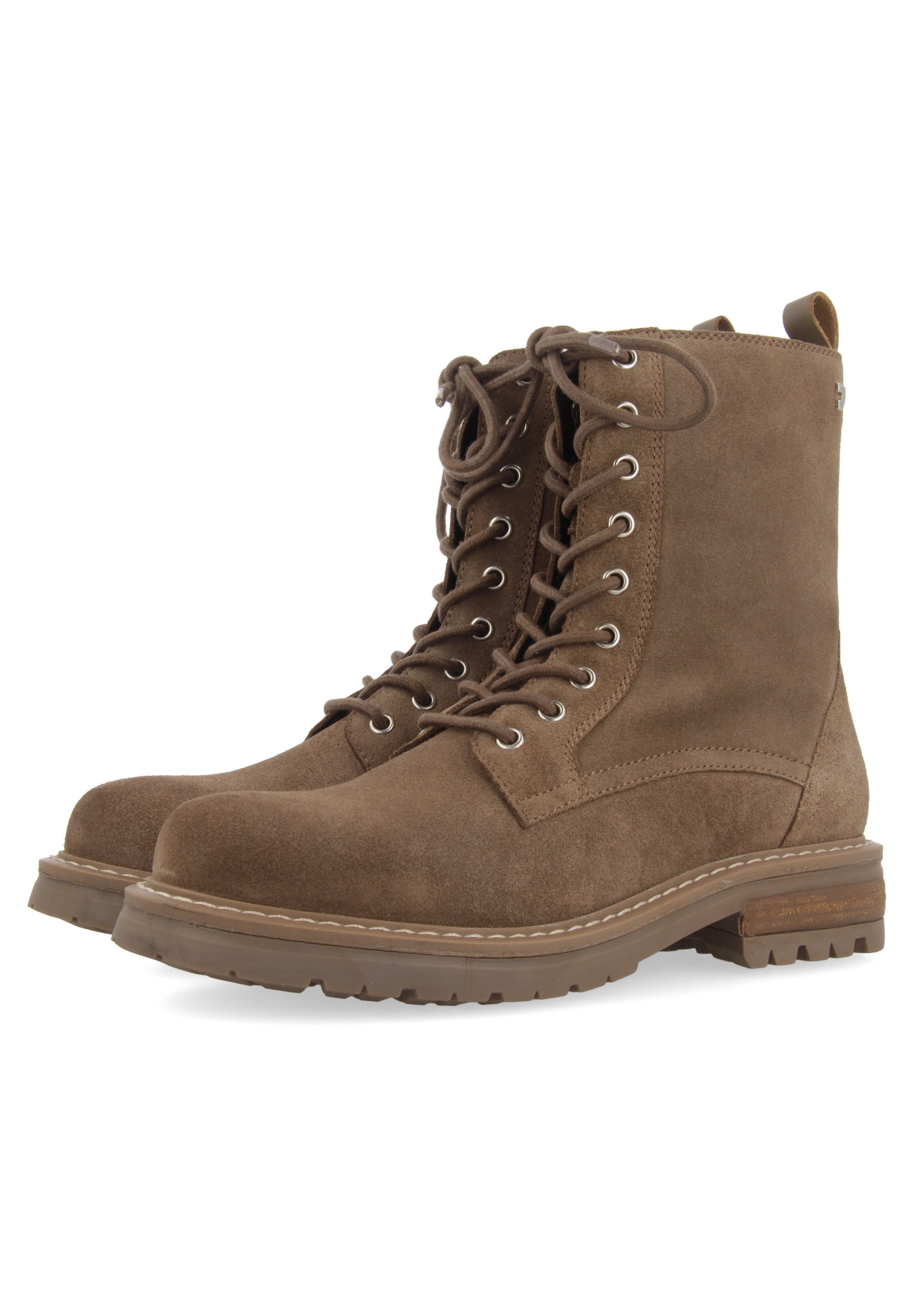 Gioseppo Botas con cordones - taupe/nude - Zalando.es