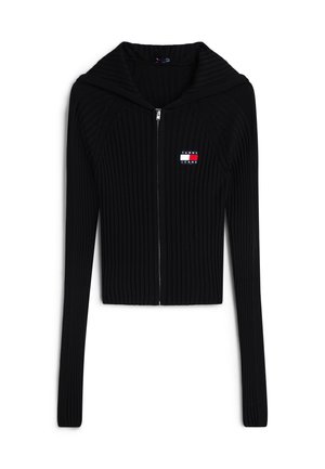 Tommy Jeans, HOOD ZIPPER CARDIGAN - Chaqueta de punto - black