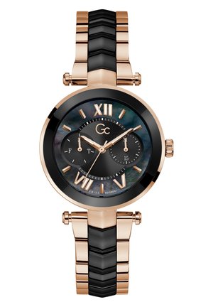 GC ILLUSION - Hodinky - black/rose gold-coloured