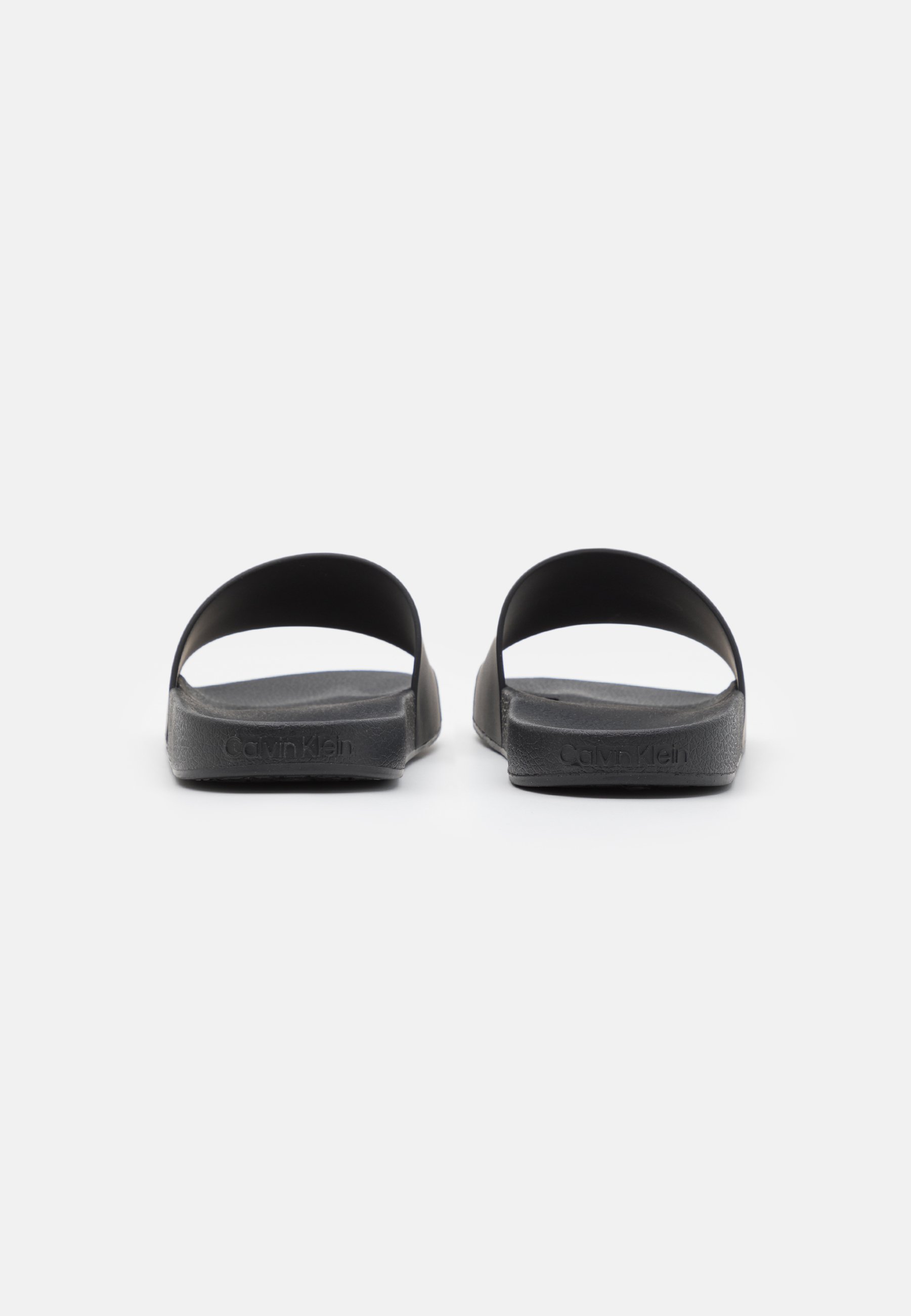 Calvin Klein POOL SLIDE - Chanclas de baño - black/negro - Zalando.es
