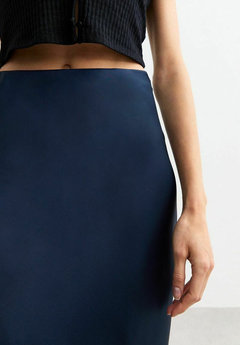 Jupe midi denim en coton Martine Bleu Roseanna - Femme | Place des Tendances