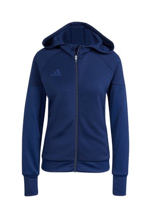 adidas Performance FUSSBALL - TEAM TIRO TRAVEL KAPUZEN - Sweater met rits - blau