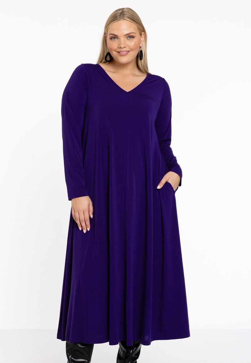 YOEK WITH LONG SLEEVES - Freizeitkleid - purple