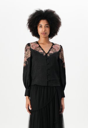 TWINSET SHIRT - Palaidinė - nero/ruggine