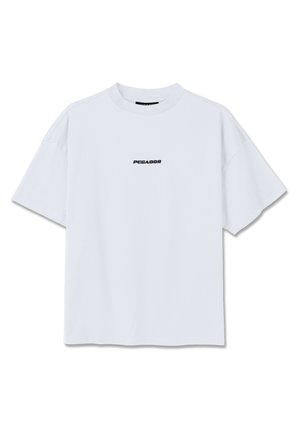 Pegador BRACY HEAVY OVERSIZED TEE - Lihtne T-särk - white/black