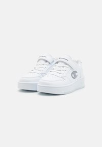 Champion RD18 PLATFORM GLITTER UNISEX - Tenisice - white/gun metallic
