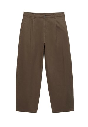 PULL&BEAR, BAGGY - CHINO TROUSERS - Pantalon classique - brown