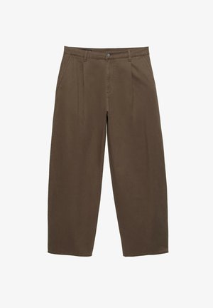 PULL&BEAR, BAGGY - CHINO TROUSERS - Pantalon classique - brown