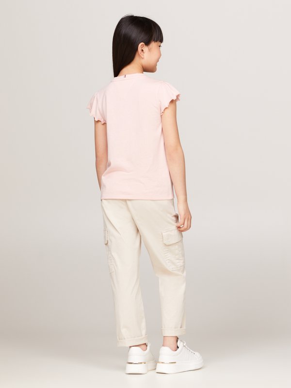 ESSENTIAL RUFFLE SLEEVE - Basic T-shirt - soft rose3