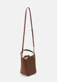 Pinko HEART BUCKET - Ručna torba - cuoio/antique gold
