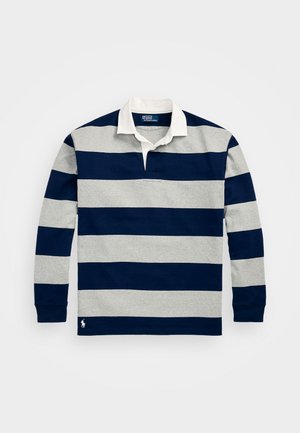 Polo Ralph Lauren BIG FIT STRIPED JERSEY RUGBY SHIRT - Polo - newport navy/andover heather