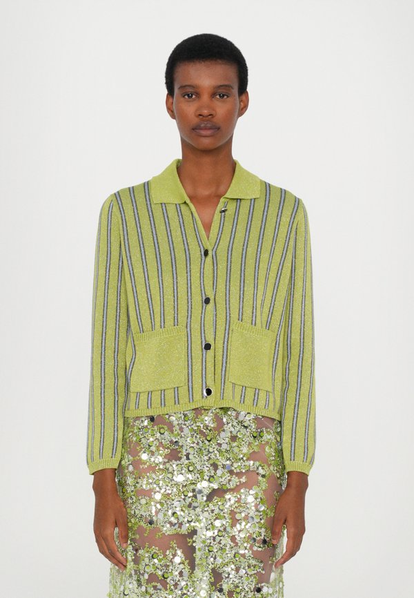 CAPERA - Strickjacke - lux dark citron